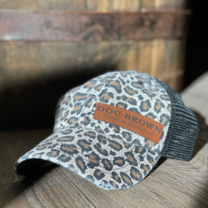 Leopard Print Ponytail Hat
