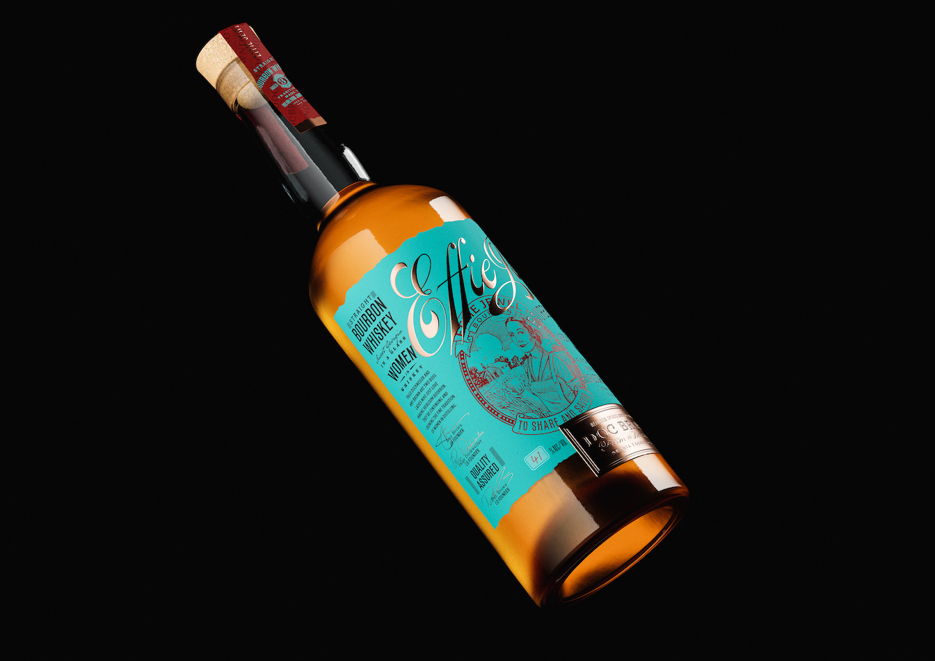 Effie Jewel Straight Bourbon Whiskey from Doc Brown Farm and distillers, bottle image